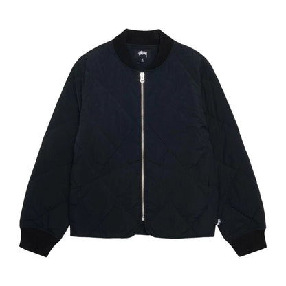 Stussy 8 Ball Quilted Liner Jacket Black