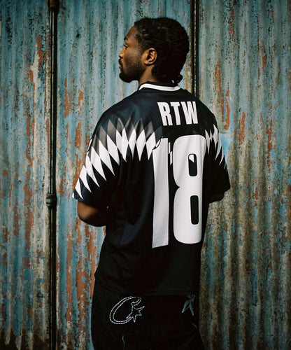 Corteiz Club RTW Fußballtrikot Schwarz