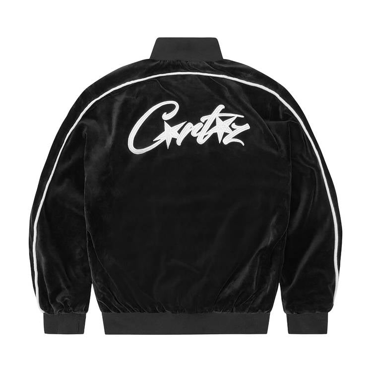 Corteiz VVS Veloursjacke Schwarz